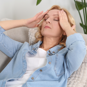 Voetreflexmassage voor verlichting van de overgang.